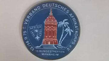 Verband Deutsches Afrika-Korps e.V. Plakette Mannheim